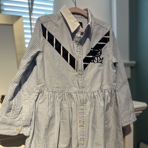 POLO Ralph Lauren 4/4T blue/white dress